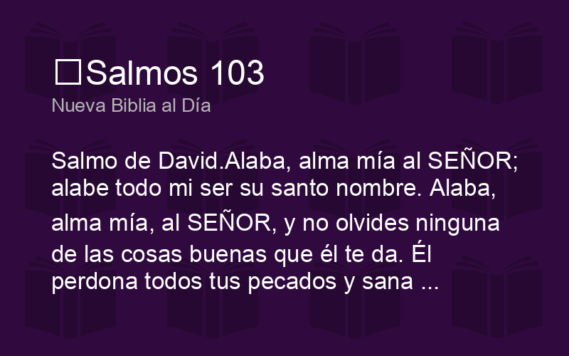 El Salmo 103 - LA BIBLIA