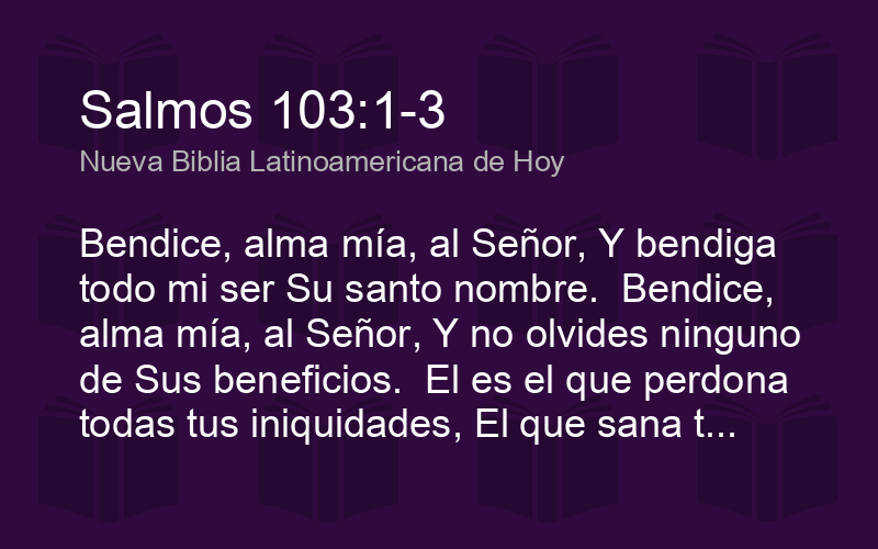 Luciano's Books - Salmos 103:3 #biblia #promesa